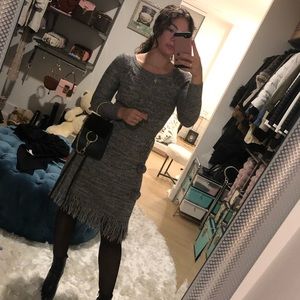 Alice + Olivia Gray Midi sweater dress XS/S